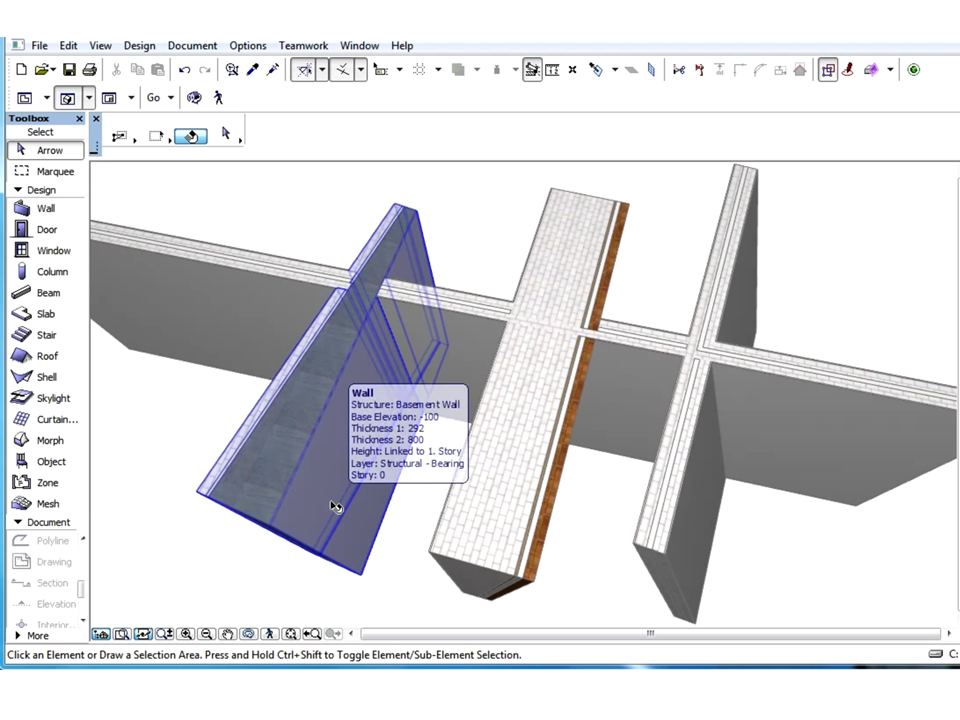 Archicad 17. Сопряжение стен в архикаде. Пересечение стен в архикаде. Многослойная стена в архикаде. Балка архикад.